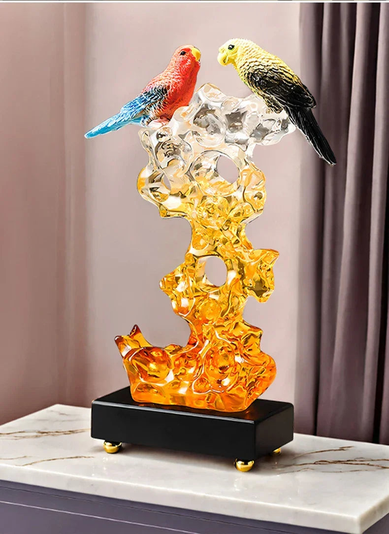 Statuette the Taihu Lake Lake Stone Bird Decorations,living Room Wine Cabinet Tv Cabinet Office... - House Of Avana