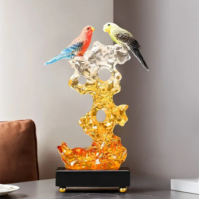 Statuette the Taihu Lake Lake Stone Bird Decorations,living Room Wine Cabinet Tv Cabinet Office... - House Of Avana