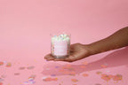 Birthday Cake Container Candle, back view - House Of Avana