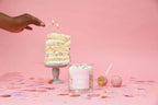 Birthday Cake Container Candle, side view - House Of Avana