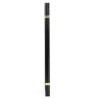 Black 4-Panel Room Divider Shoji Screen with Asian Floral Print