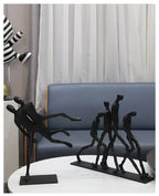 Abstract Figurine - Black Modern Movement Decor, alternate view - House Of Avana