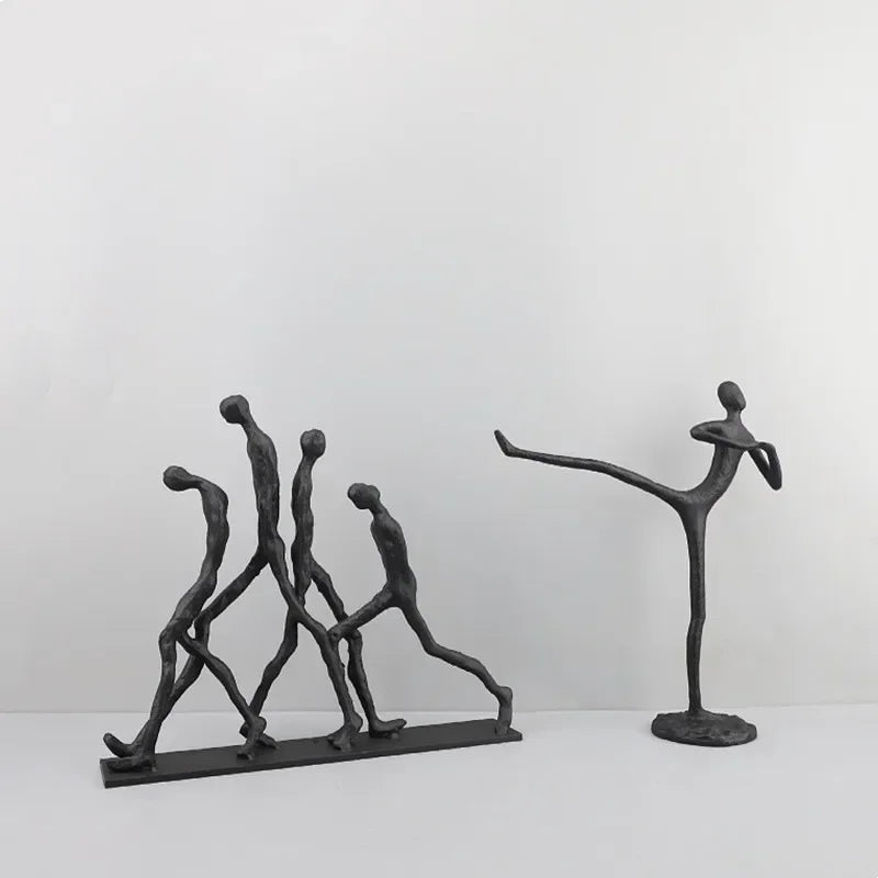 Abstract Figurine - Black Modern Movement Decor, lifestyle image - House Of Avana