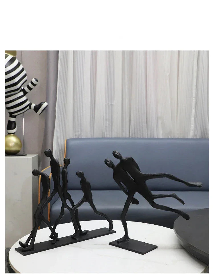 Abstract Figurine - Black Modern Movement Decor, product packaging - House Of Avana