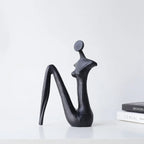 Abstract Metal Figurine - Black Female Sculpture, lifestyle image - House Of Avana