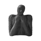 Ceramic Ornaments Abstract Portrait Sculpture Black Thinking Figures Decorative Figurines Home... - House Of Avana