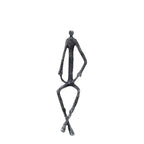 Creative Abstract Metal Human Sculpture Cast Iron Black Person Desktop Ornament Living Room Decoration... - House Of Avana
