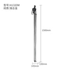 Abstract Minimalist Cast Iron Black Sculpture Hanging Feet Sitting Posture Character Ornaments Living... - House Of Avana