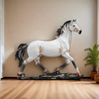 Abstract Horse Statue - Modern Black Sculpture, lifestyle image - House Of Avana