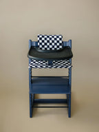 Black & White Checkered Highchair Cushion - Wipeable Stokke Tripp Trapp Cover