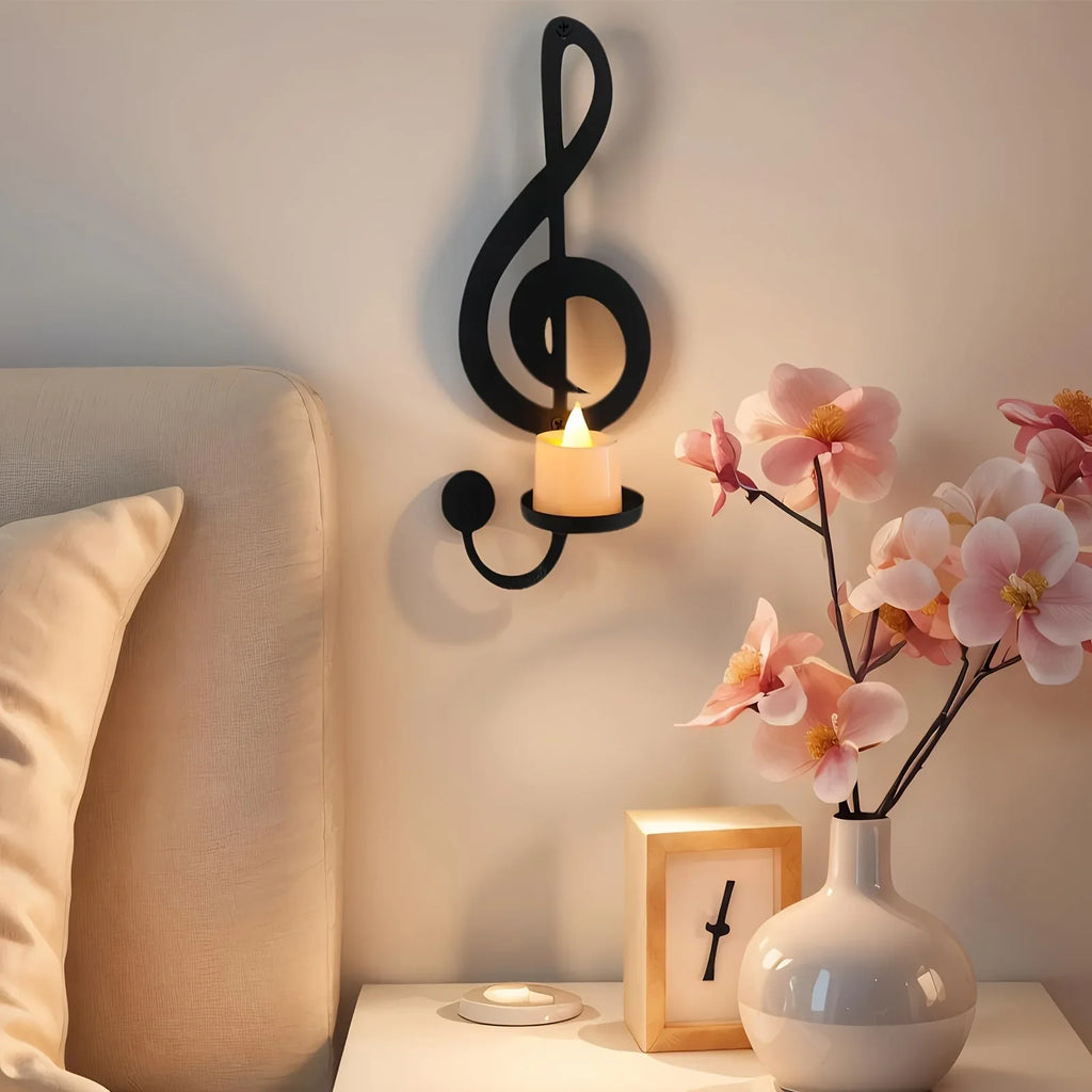 S Black Metal Wall Candle Holder Wall Decor, Adjustable Tray for Living Room, Farmhouse, Fireplace,... - House Of Avana