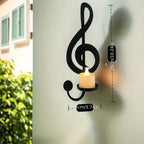 S Black Metal Wall Candle Holder Wall Decor, Adjustable Tray for Living Room, Farmhouse, Fireplace,... - House Of Avana