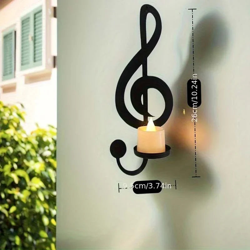 S Black Metal Wall Candle Holder Wall Decor, Adjustable Tray for Living Room, Farmhouse, Fireplace,... - House Of Avana