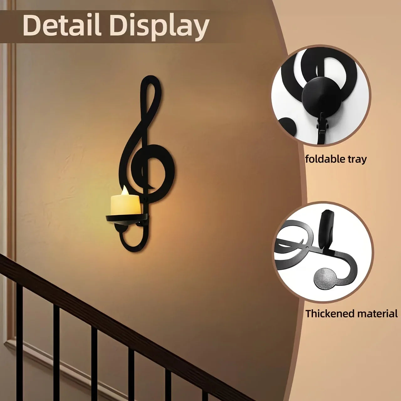 S Black Metal Wall Candle Holder Wall Decor, Adjustable Tray for Living Room, Farmhouse, Fireplace,... - House Of Avana