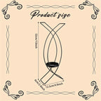 S Wall Mounted Black Metal Wrought Iron Candle Holder, Candle Wall Lamp Set, Wall Candle Holder Wall... - House Of Avana