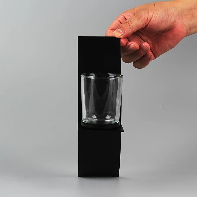 S, Wall Sconce Candle Holder, 3d Curved Wall Candle Holder, Black Iron Candle Holder, Wall Hanging... - House Of Avana