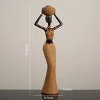 Tribal Figurine - Black Sculpture Decor, product packaging - House Of Avana