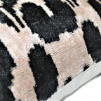 Canvello Handmade Black and Gold Pillows, side view - House Of Avana