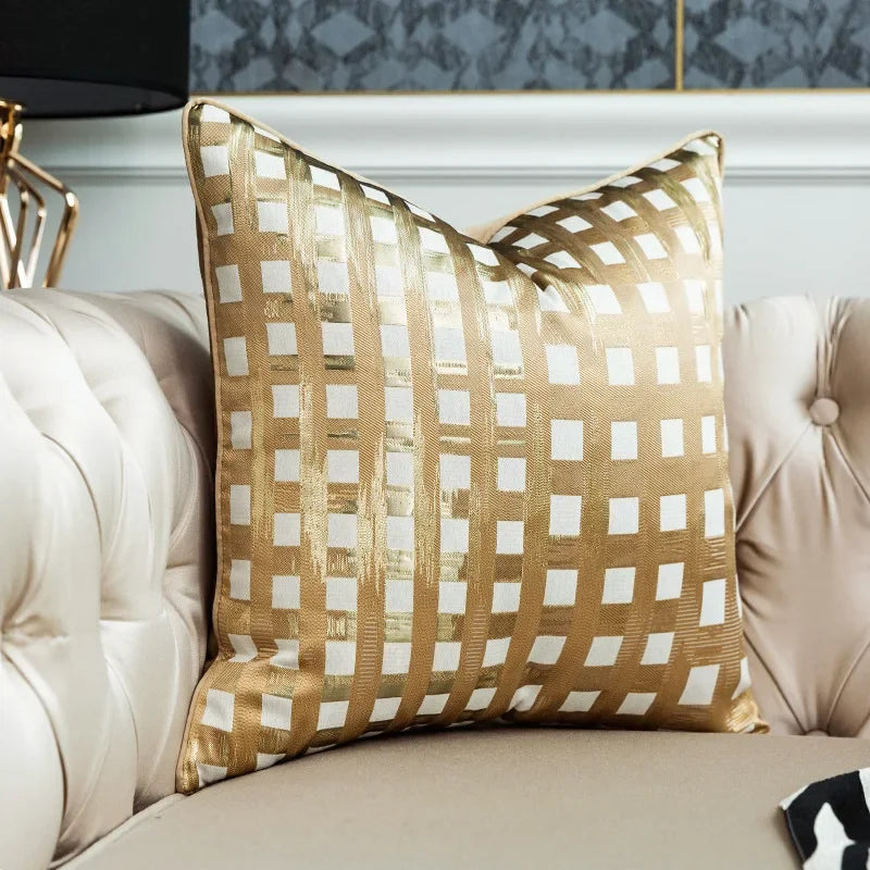 Luxury Throw Sofa Cushion Decorative Nordic Elegant Pillow for Chair Bed 30*45*50 Black Golden Zebra... - House Of Avana