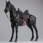 14-inch Collectible Anime Horse Statue - Detailed Pvc Model with Black & Brown/red Colors, Equipped with... - House Of Avana
