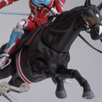 14-inch Collectible Anime Horse Statue - Detailed Pvc Model with Black & Brown/red Colors, Equipped with... - House Of Avana