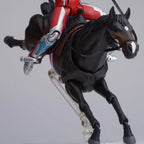 14-inch Collectible Anime Horse Statue - Detailed Pvc Model with Black & Brown/red Colors, Equipped with... - House Of Avana