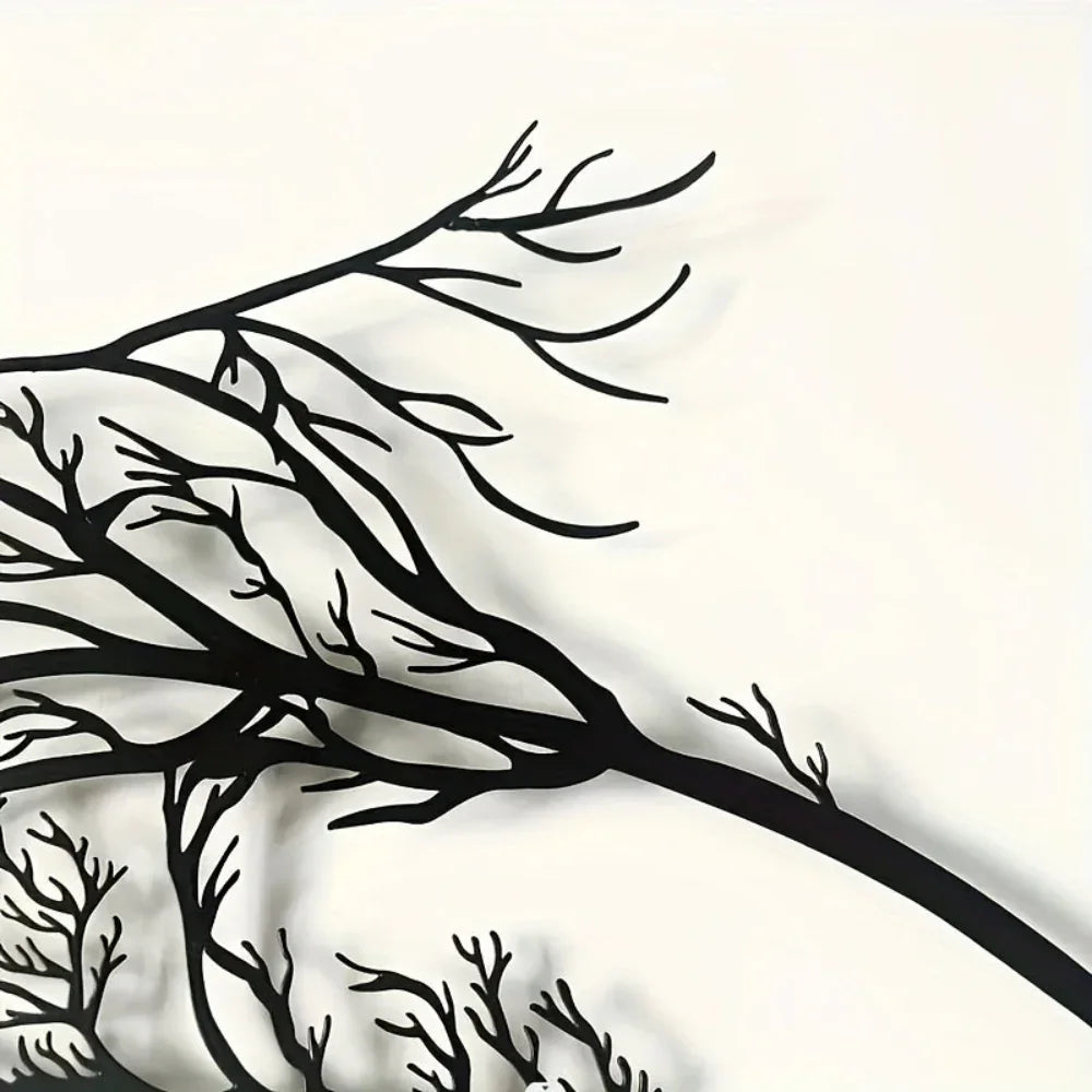 Vintage Black Horse Iron Wall Art, lifestyle image - House Of Avana