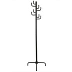 Black Metal Coat Rack Entry Hall Tree Hat Rack