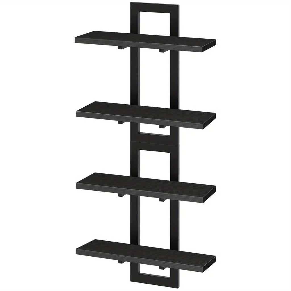 Floating Shelves, Inch Office Bookshelf Set of 2, for Living Room, Bedroom, Bathroom, Kitchen, Black,... - House Of Avana