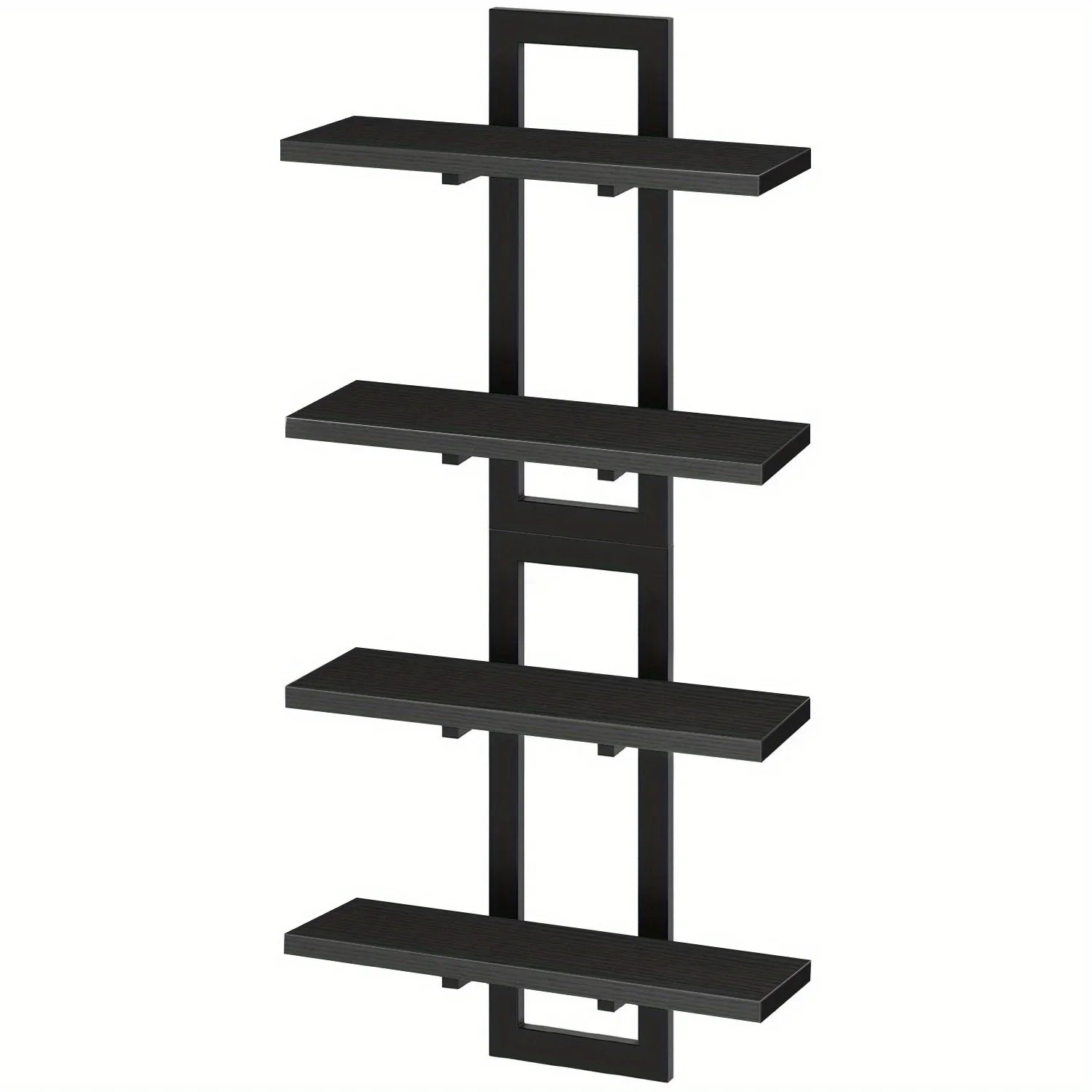 Floating Shelves, Inch Office Bookshelf Set of 2, for Living Room, Bedroom, Bathroom, Kitchen, Black,... - House Of Avana