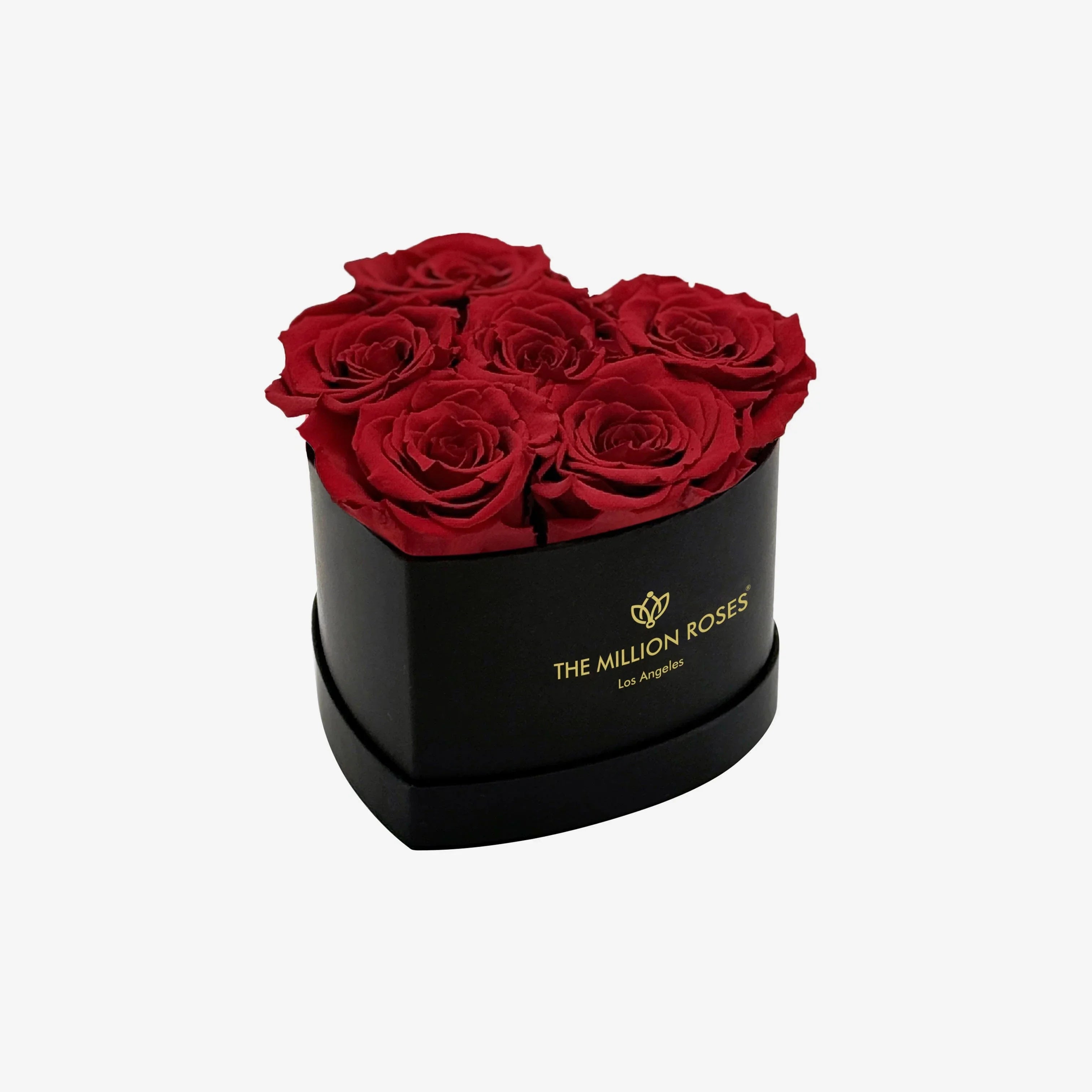 Baby Heart Black Box | Red Roses, side view - House Of Avana