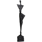 Accessible Luxury Minimalist Creative Black Cast Iron Marble Figure Sculpture Decoration Home Living... - House Of Avana