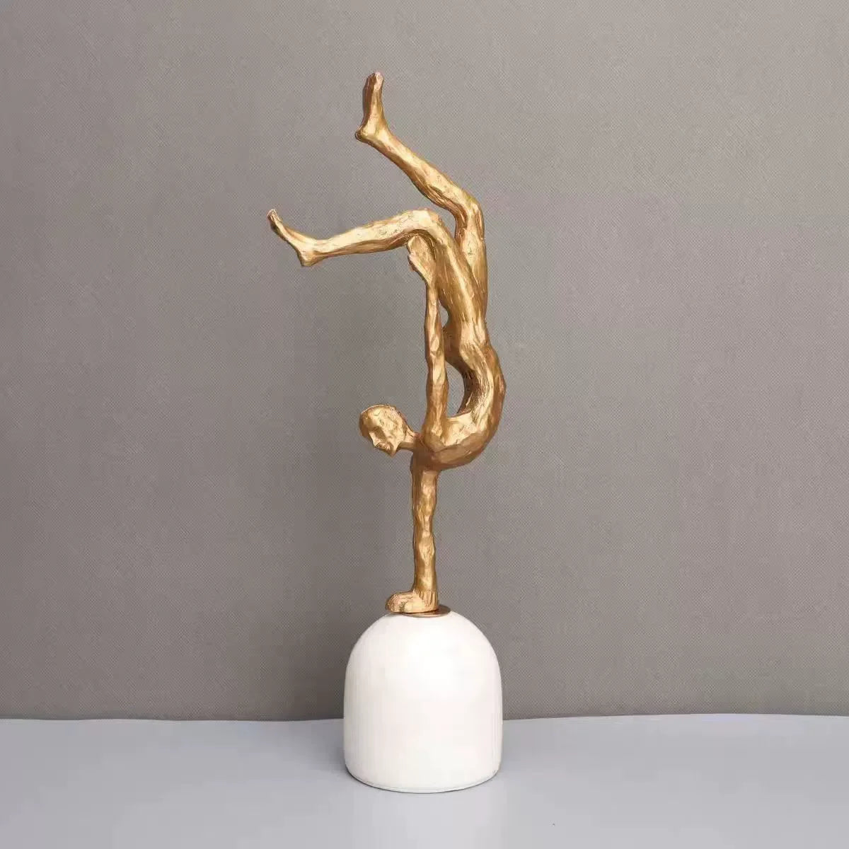 Accessible Luxury Minimalist Creative Black Cast Iron Marble Figure Sculpture Decoration Home Living... - House Of Avana