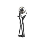 Black Iron Figure - Modern Silver Accent, lifestyle image - House Of Avana