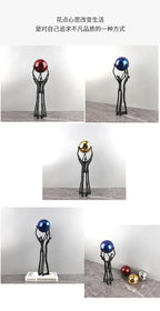 Black Iron Figure - Modern Silver Accent, product packaging - House Of Avana