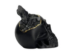 Black Skull Decor - Tourmaline Black, back view - House Of Avana