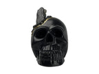 Black Skull Decor - Tourmaline Black, side view - House Of Avana