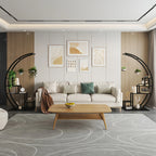 5 Tier Tall Plant Stand Hanging Metal Curved Plant Stand for Indoor Outdoor Patio Balcony - Pack Black - House Of Avana