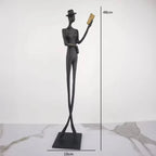 European Cabinet - Black Modern Tv Stand, detail shot - House Of Avana