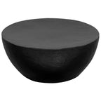 Black Hammered Aluminum Coffee Table - House Of Avana