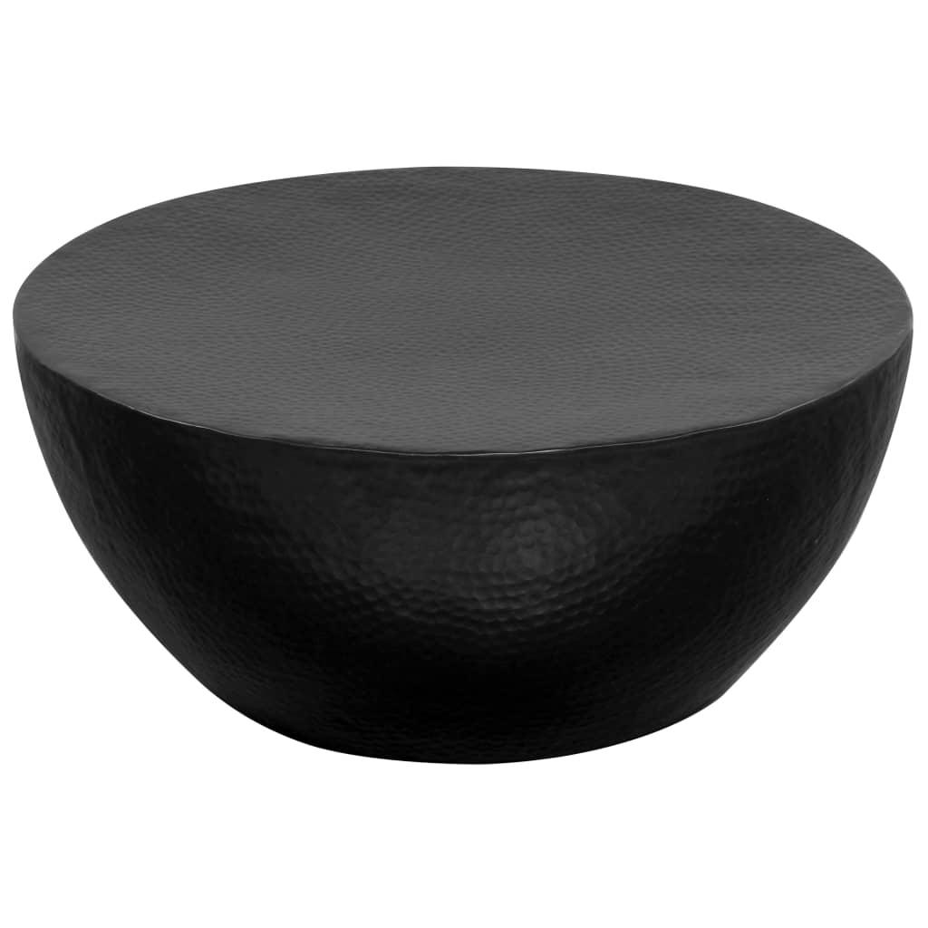 Black Hammered Aluminum Coffee Table - House Of Avana