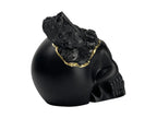 Black Tourmaline Skull Head (black) - House Of Avana