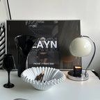 Elegant Black Tray with Wave Design - House Of Avana