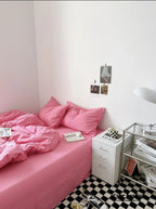 Black Washed Cotton Bedding Set Ever Lasting