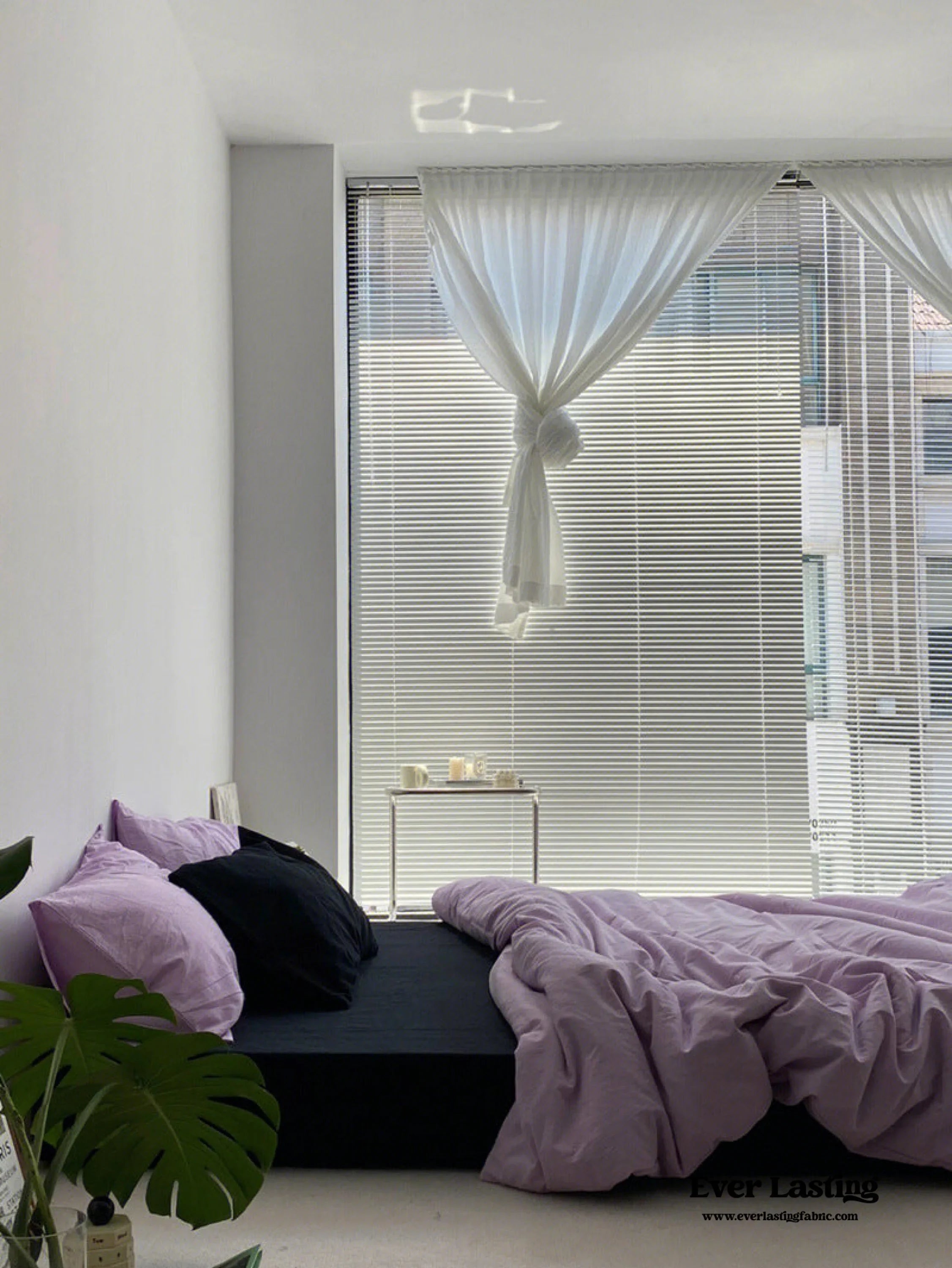 Black Washed Cotton Bedding Set Ever Lasting