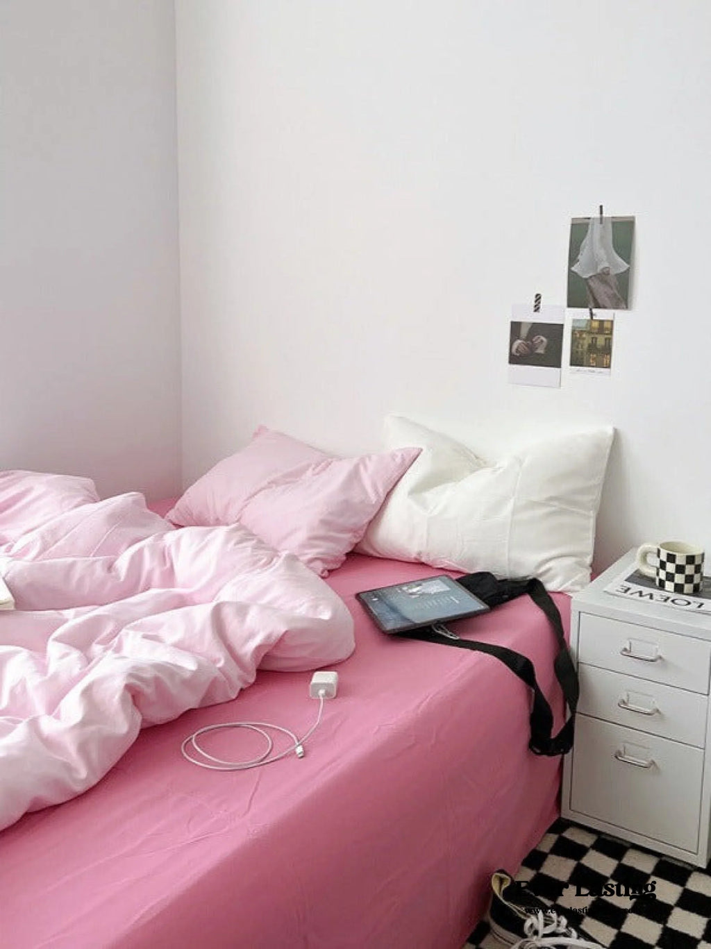 Black Washed Cotton Bedding Set Ever Lasting