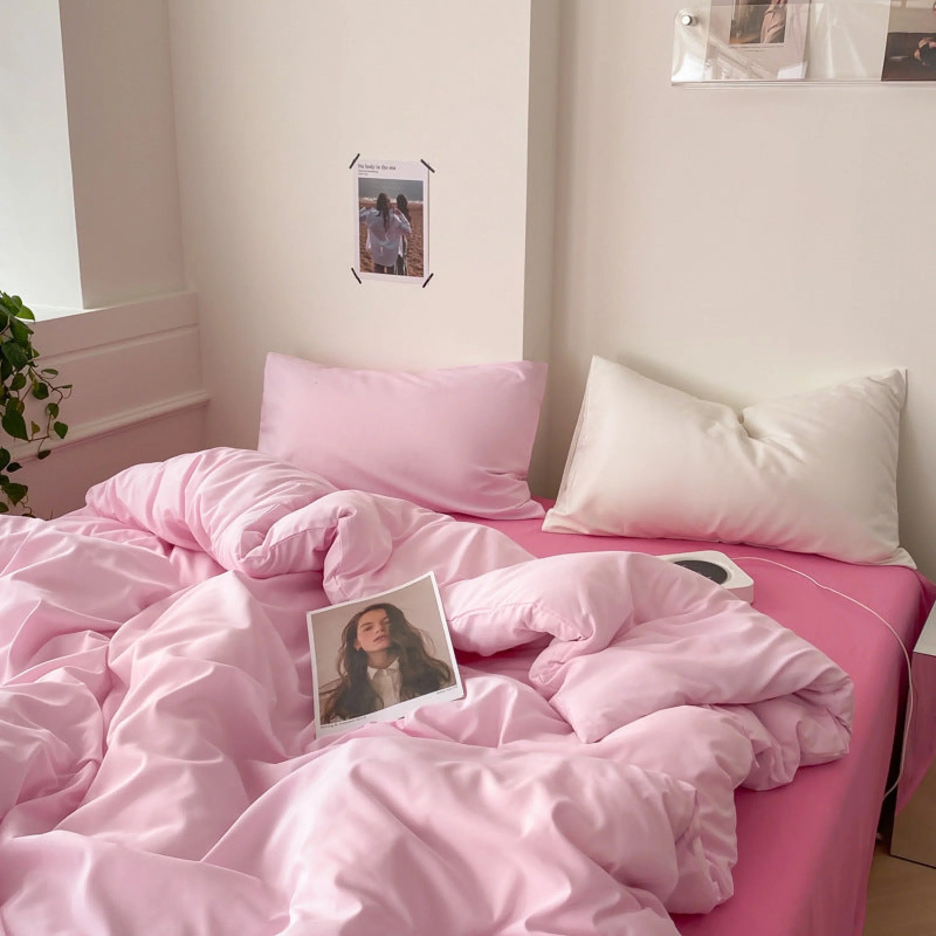 Black Washed Cotton Bedding Set Ever Lasting