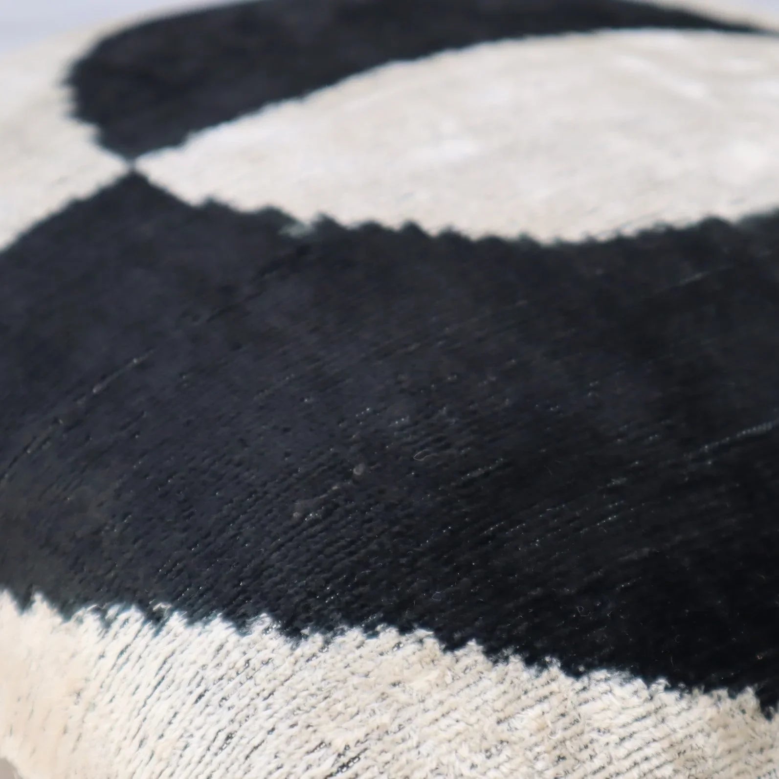 Canvello Abstract Black White Pillows with Luxury Decorative Cover - 16x16 in, top view - House Of Avana