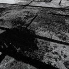 Black and white area rug with abstract paint effect, plush material - House of Avana