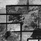 Black and white area rug with abstract paint effect, plush material - House of Avana